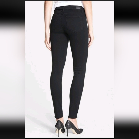 PAIGE Hoxton Ankle Skinny Jeans High Rise Women's Black Stretch sz 31. - Picture 17 of 17